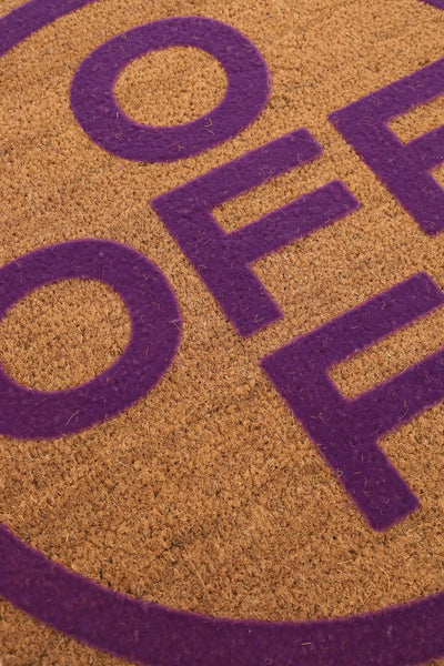 doormat with logo OHZG011G22MAT001 BROWN AUBERGINE