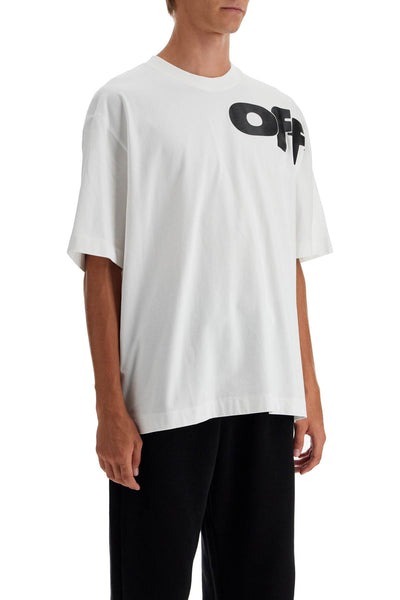 "shared logo t-shirt with OMAA120F24JER00G WHITE - BLACK