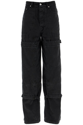 carpenter canvas pants in OMCE044C99FAB001 BLACK NO COLOR