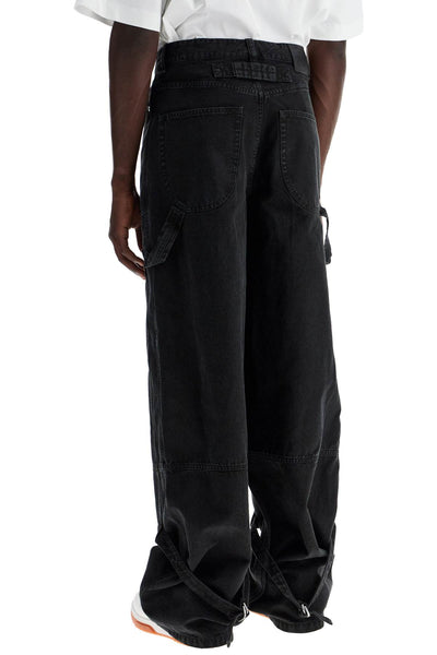 carpenter canvas pants in OMCE044C99FAB001 BLACK NO COLOR