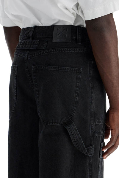 carpenter canvas pants in OMCE044C99FAB001 BLACK NO COLOR