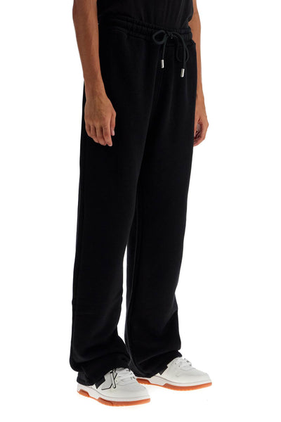 jogger pants with windy OMCH054F24FLE003 BLACK - WHITE