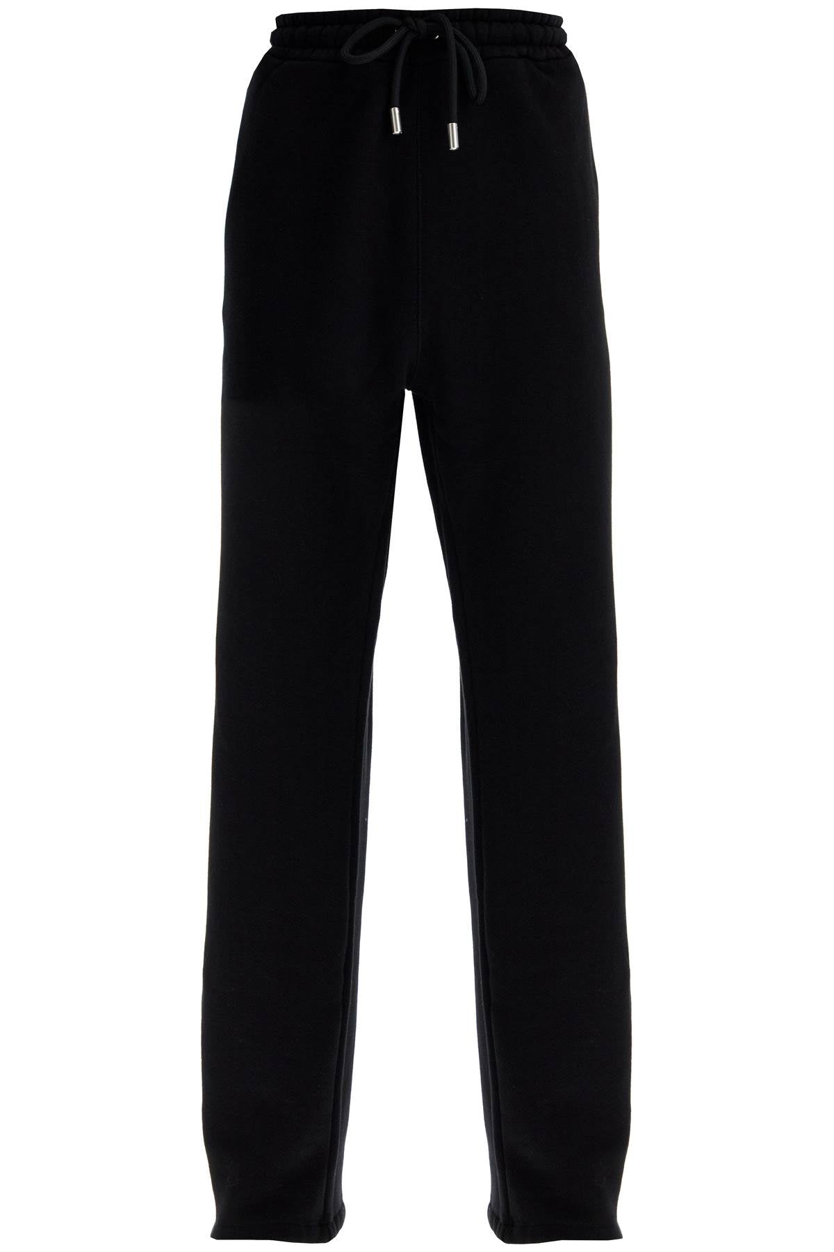 jogger pants with windy OMCH054F24FLE003 BLACK - WHITE