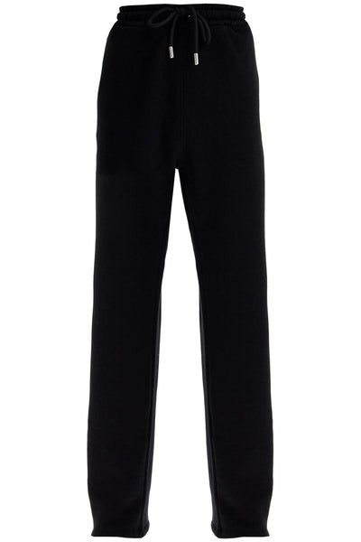 jogger pants with windy OMCH054F24FLE003 BLACK - WHITE