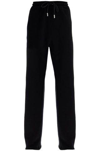 jogger pants with windy OMCH054F24FLE003 BLACK - WHITE