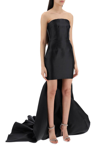 neva tube dress with train OS39003 BLACK
