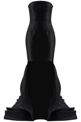 neva tube dress with train OS39003 BLACK