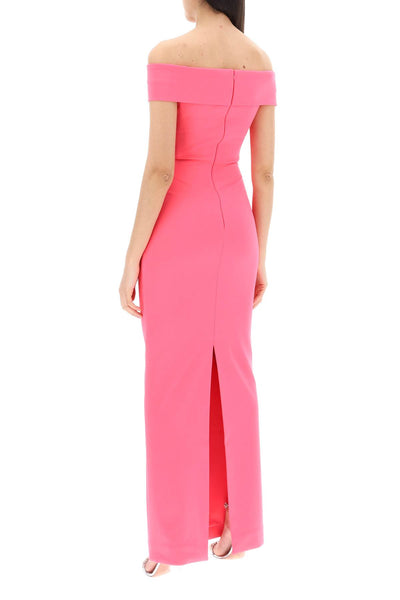 maxi dress ines with OS39030 ULTRA PINK