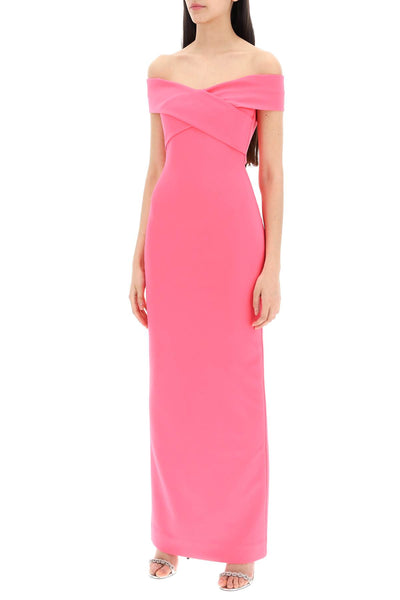 maxi dress ines with OS39030 ULTRA PINK