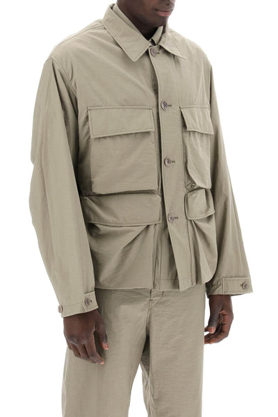 lightweight multi-pocket jacket OW1059 LF1234 DUSTY KHAKI