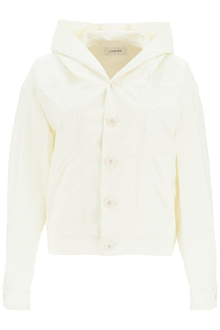 short hooded blouson OW1067 LF1234 LEMON GLAZE