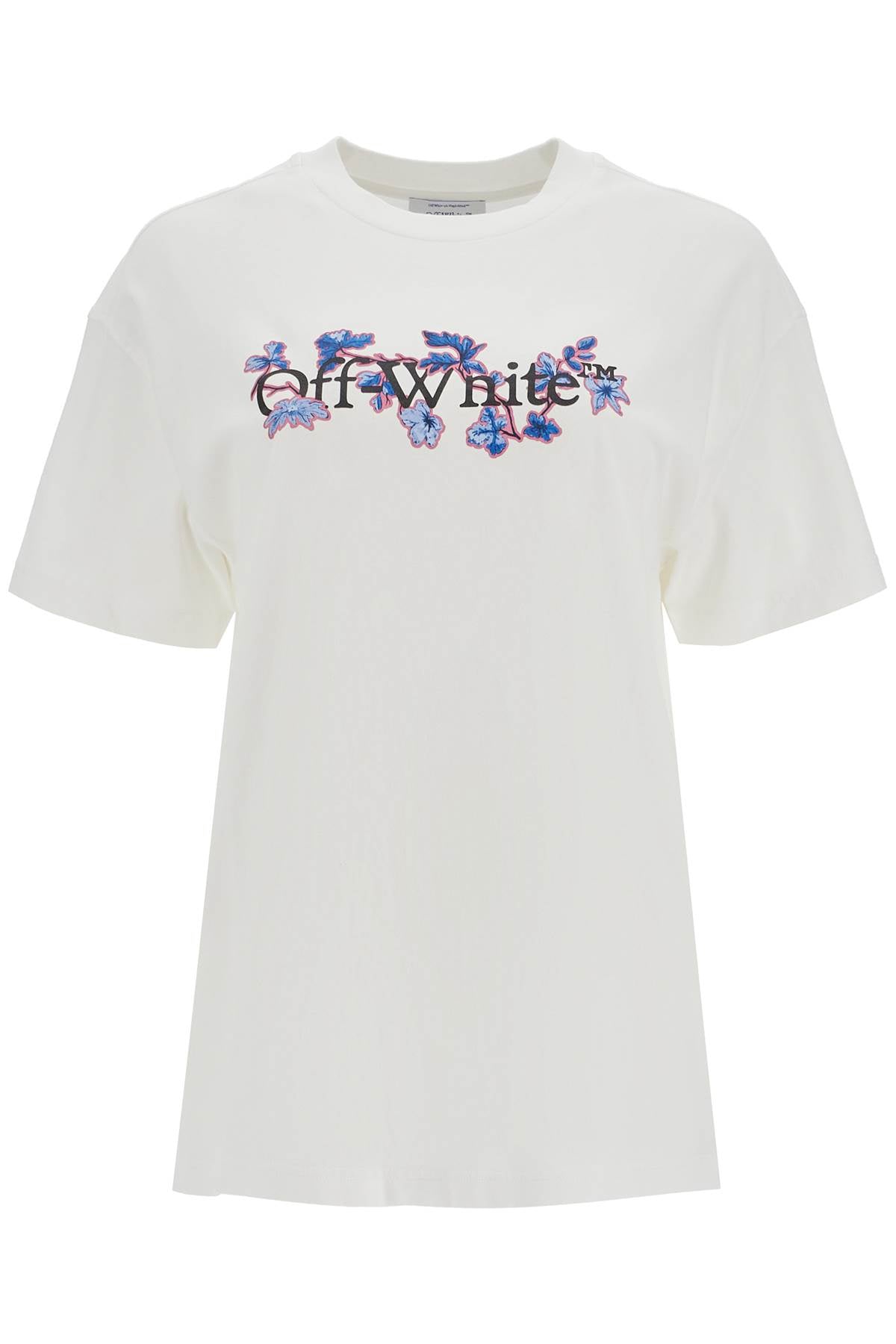 flower bookish t OWAA089F24JER003 WHITE - MULTICOLOR