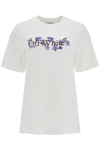 flower bookish t OWAA089F24JER003 WHITE - MULTICOLOR