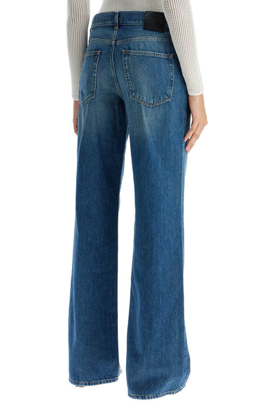 wide leg jeans OWYA062F24DEN002 MEDIUM BLUE - NO COLOR