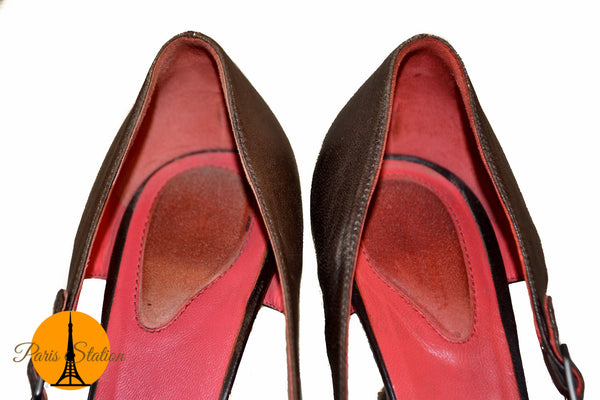 Bottega Veneta Brown Leather Sandal Shoes 36.5