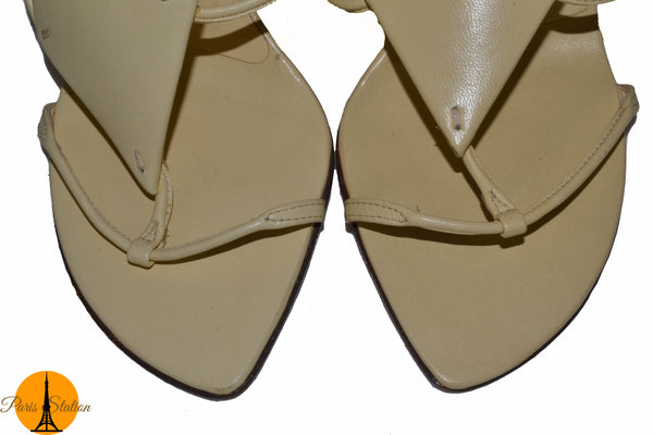 Prada New Prada Beige Sandal Shoes Size 36/6 | Italystation.com - Shop Now at italystation.com