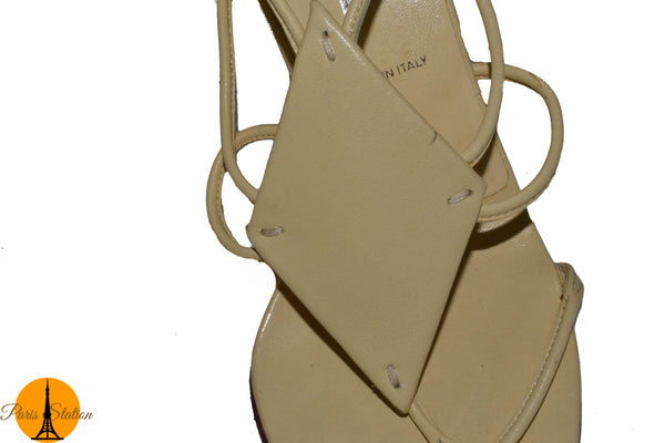 Prada New Prada Beige Sandal Shoes Size 36/6 | Italystation.com - Shop Now at italystation.com