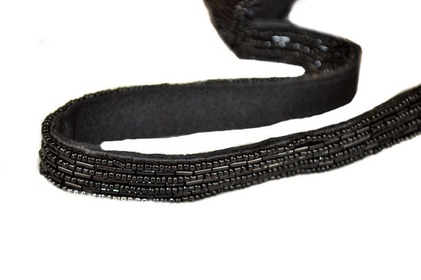 Folli Folli Black Beaded Evening Bag