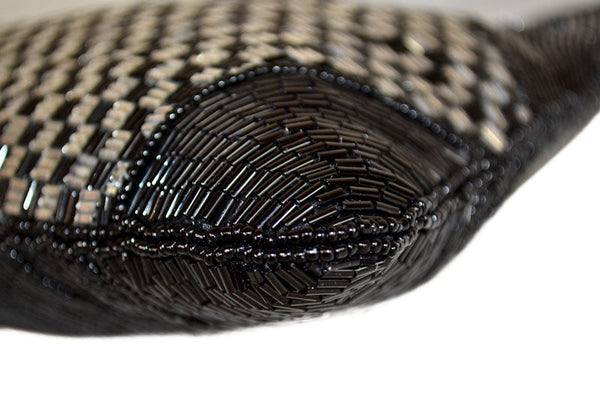 Folli Folli Black Beaded Evening Bag