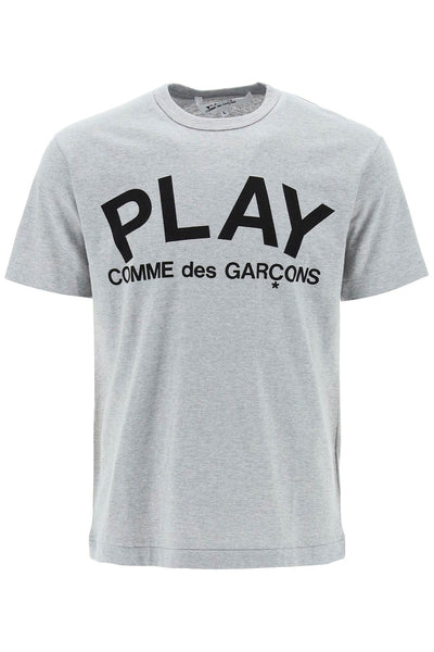 t-shirt with play print AX T080 051 GREY