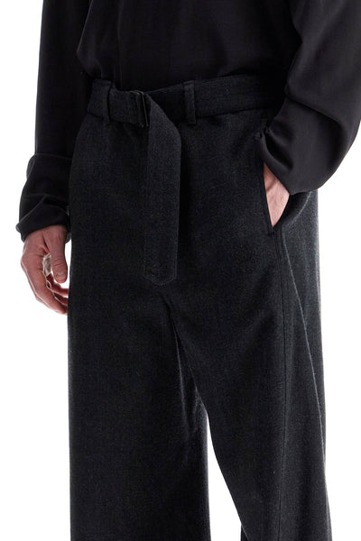 twisted pants with belt. PA1158 LF1302 ANTHRACITE / GREY