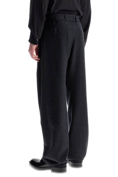 twisted pants with belt. PA1158 LF1302 ANTHRACITE / GREY