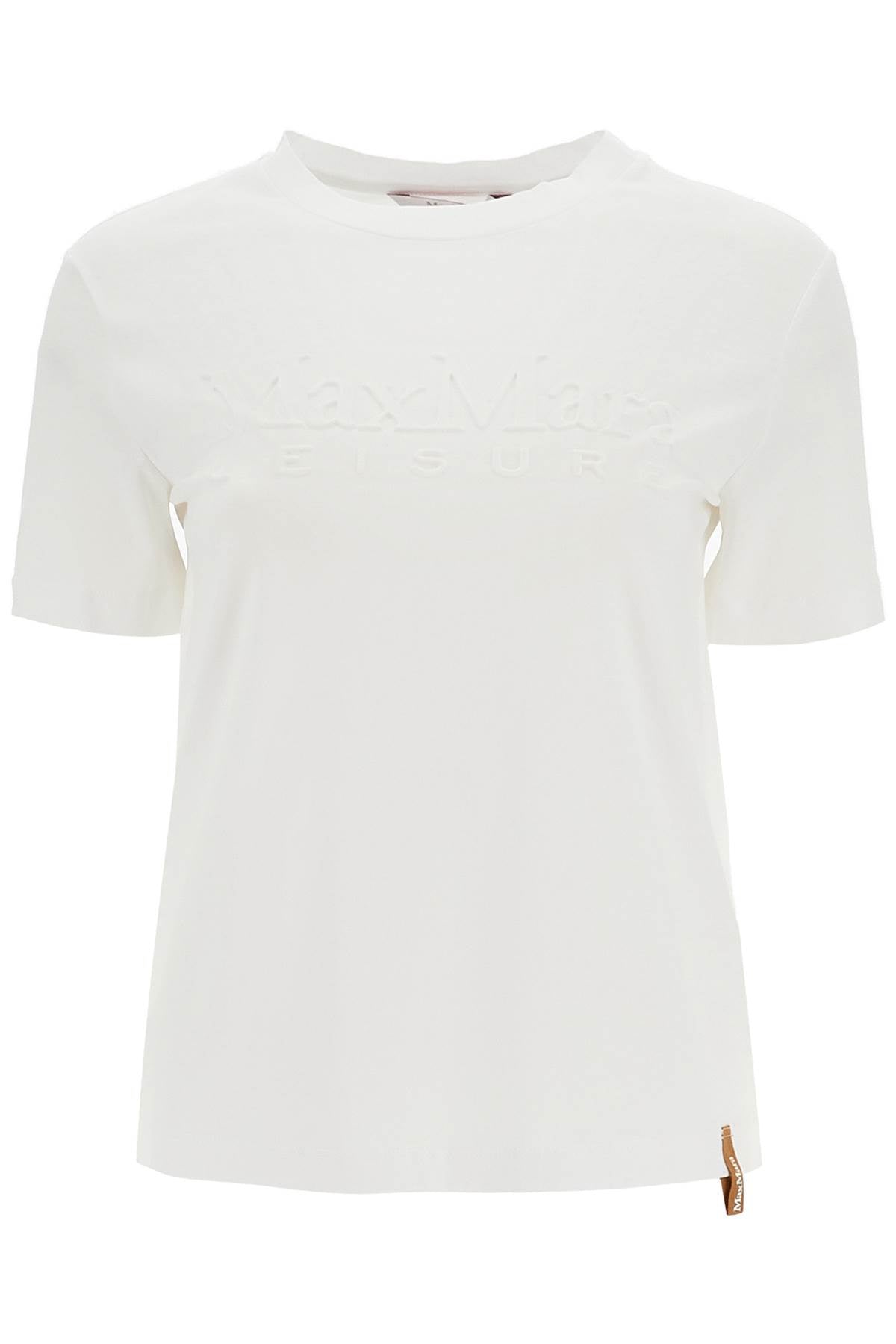 t-shirt with printed logo PAGGIO BIANCO OTTICO