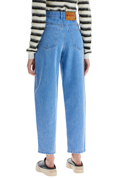 organic denim cropped jeans in PAJD0513A0 USCW91 COBALT