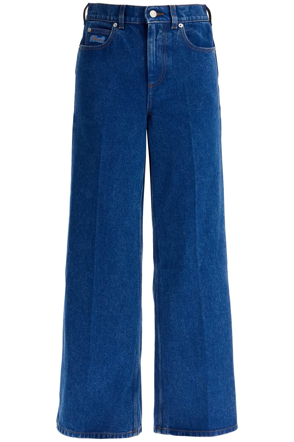 wide flared leg jeans with a PAJD0514X0 USCU83 OCEAN