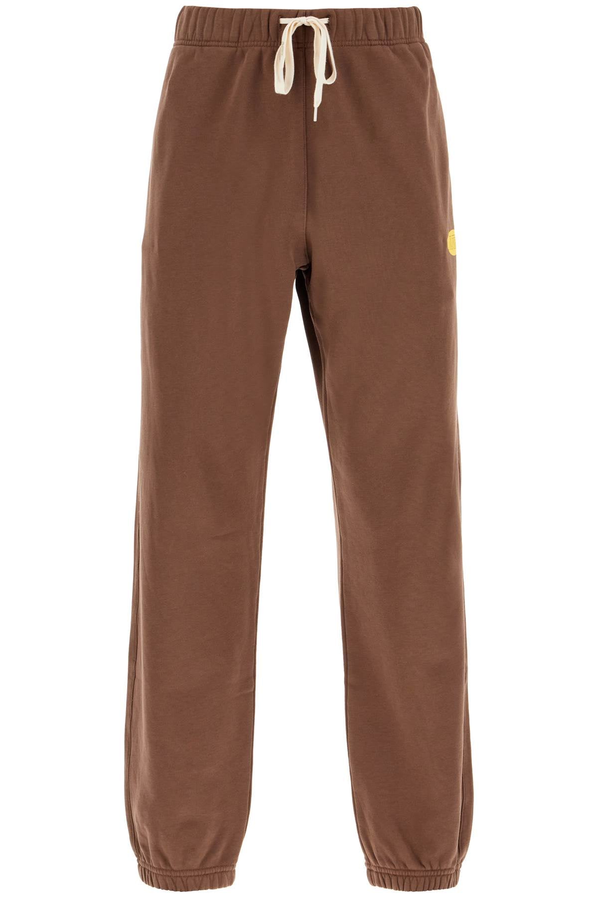 relaxed fit fleece joggers for PAPM16JC CHOCO