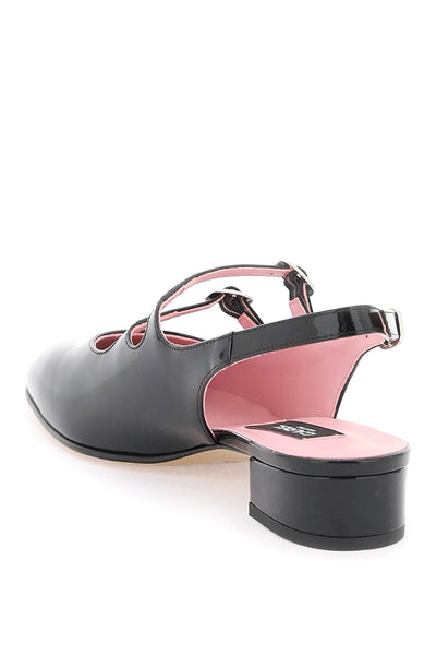 patent leather pêche slingback mary jane PECHE NOIR