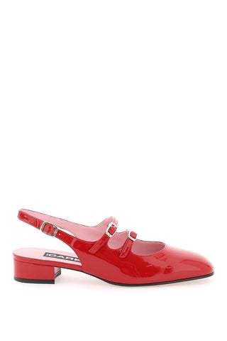 patent leather pêche slingback mary jane PECHE ROUGE