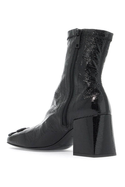 stretch vinyl ankle boots PERSAB021VY0015 BLACK