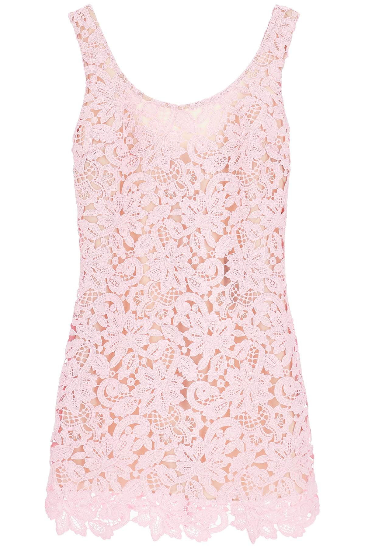 sleeveless mini dress in floral PF24 152S P PINK