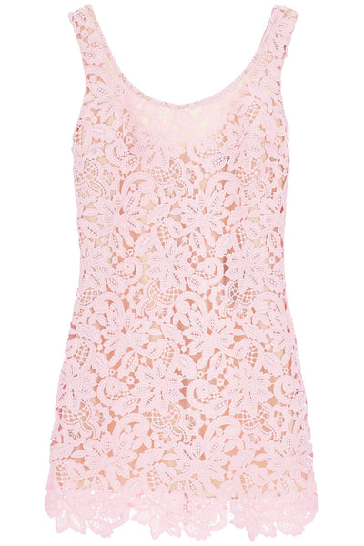 sleeveless mini dress in floral PF24 152S P PINK