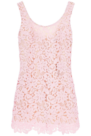 sleeveless mini dress in floral PF24 152S P PINK