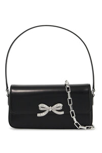 smooth leather baguette handbag PF24 309 B BLACK