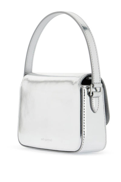 micro laminated leather handbag PF24 309S SIL SILVER