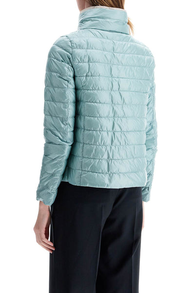 short puffer jacket in ice blue nylon with metal buttons PI001846D 12017Z AZZURRO/GHIACCIO