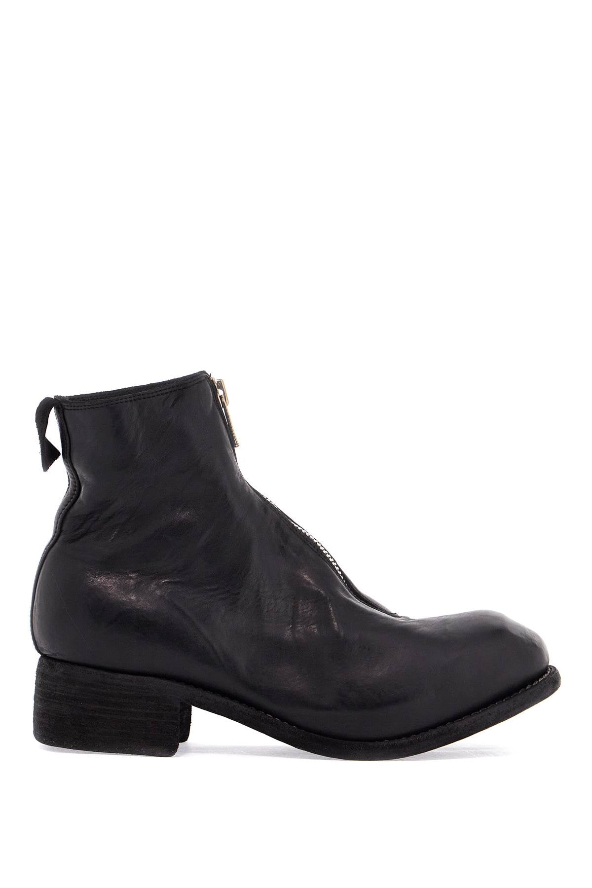 GUIDI unisex leather boots in black horse and calfskin with meta | Italystation.com - Shop Now at italystation.com