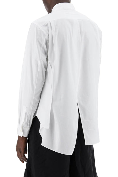 Comme des garcons homme plus asymmetric panelled shirt PM B022 WHITE
