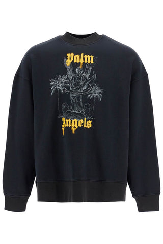 palm pencil sweat PMBA026F24FLE006 BLACK LIGHT ORANGE