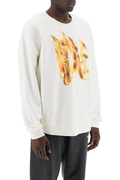 burning monogram crewneck Italy Station