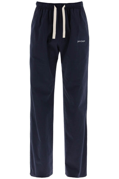 cotton gabardine travel joggers PMCA141S24FAB001 NAVY BLUE