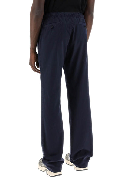 cotton gabardine travel joggers PMCA141S24FAB001 NAVY BLUE