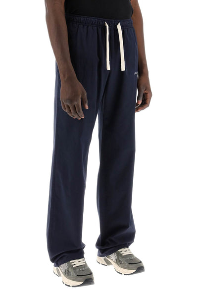 cotton gabardine travel joggers PMCA141S24FAB001 NAVY BLUE