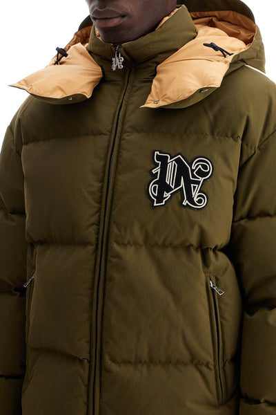 "down jacket with logo patch PMED028F24FAB002 MILITARY BLACK