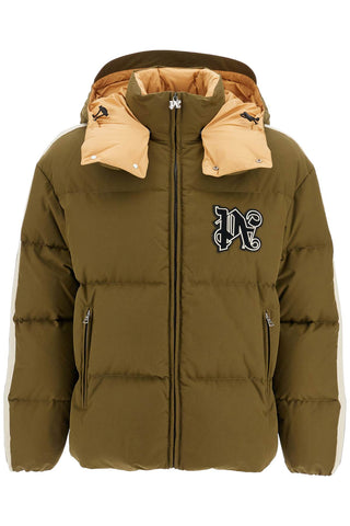 "down jacket with logo patch PMED028F24FAB002 MILITARY BLACK