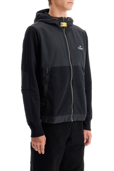 e

trident hooded zip-up sweat PMFLRE09 BLACK