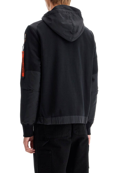 e

trident hooded zip-up sweat PMFLRE09 BLACK